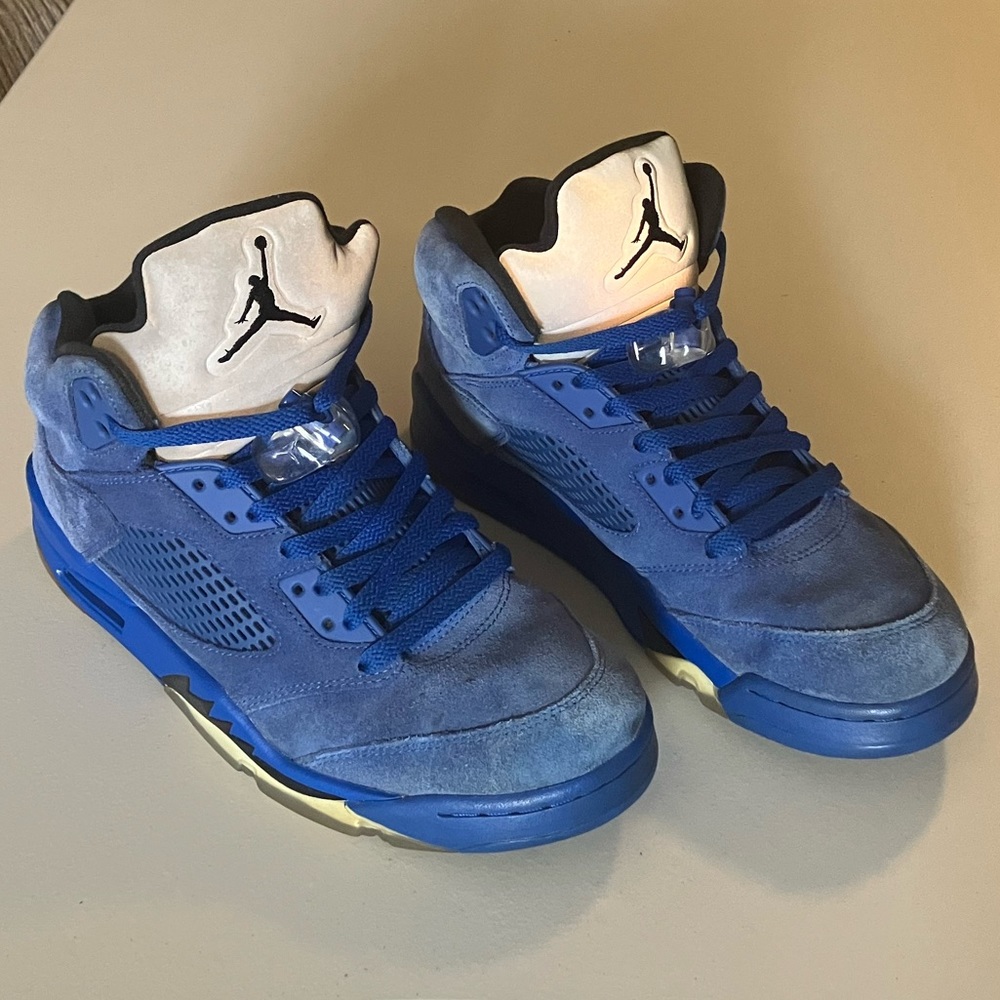 Jordan 5 blue suede